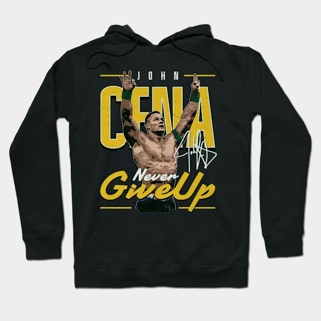 John Cena Never Give Up Hoodie by MunMun_Design